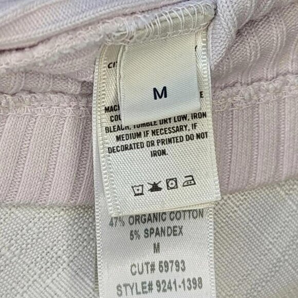 Citizens of Humanity Ava Light Pink Wide Ribbed Button Organic Cotton Cardigan - Picture 7 of 8